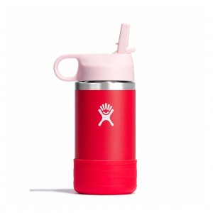 Hydro Flask 12 oz Kids Wide Mouth w/ Straw Cap Bottles Goji | IOTS36701