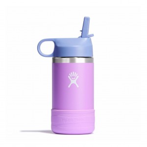 Hydro Flask 12 oz Kids Wide Mouth w/ Straw Cap Bottles Anemone | WGMA03267