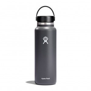 Hydro Flask 20 oz Wide Mouth Bottles Stone | XLUM46190