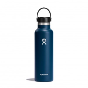 Hydro Flask 21 oz Standard Mouth Bottles Indigo | TCQU96382