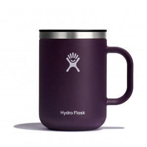 Hydro Flask 24 oz Mug Cups & Tumblers Eggplant | LUAH18579