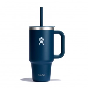 Hydro Flask 32 oz All Around Travel Tumbler Travel Tumbler Indigo | AFDI90453