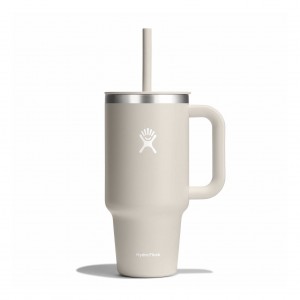 Hydro Flask 32 oz All Around Travel Tumbler Travel Tumbler Oat | YPKD79126