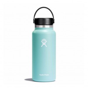 Hydro Flask 32 oz Wide Mouth Bottles Dew | OUSF84036