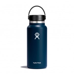 Hydro Flask 32 oz Wide Mouth Bottles Indigo | SFRV91023