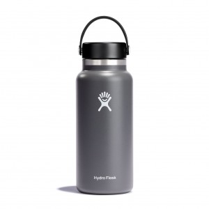 Hydro Flask 32 oz Wide Mouth Bottles Stone | JXLK85034