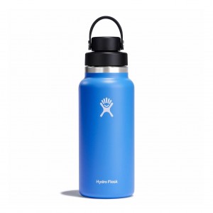 Hydro Flask 32 oz Wide Mouth with Flex Chug Cap Bottles Cascade | DZHN36418