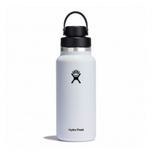 Hydro Flask 32 oz Wide Mouth with Flex Chug Cap Bottles Hvide | JMWR96021