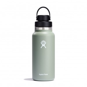 Hydro Flask 32 oz Wide Mouth with Flex Chug Cap Bottles Agave | VWYA41590