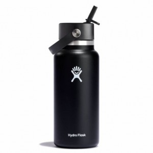 Hydro Flask 32 oz Wide Mouth with Flex Straw Cap Bottles Sort | OKAY67904