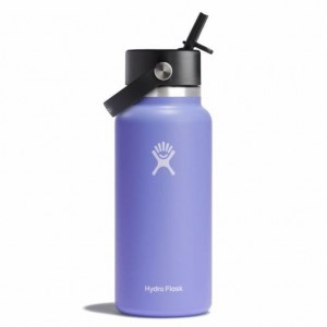 Hydro Flask 32 oz Wide Mouth with Flex Straw Cap Bottles Lupine | XRDB25084