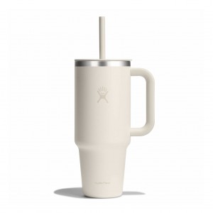 Hydro Flask 40 oz All Around Travel Tumbler Travel Tumbler Ivory | OMWH04579