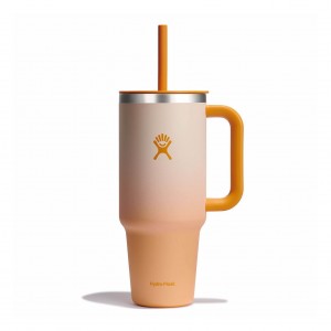 Hydro Flask 40 oz All Around Travel Tumbler Travel Tumbler Ginger Ombre | DIKV45831