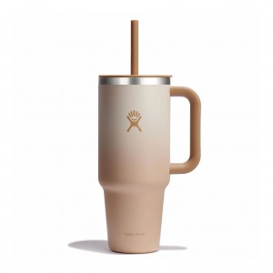 Hydro Flask 40 oz All Around Travel Tumbler Travel Tumbler Honey Ombre | LZFV32016