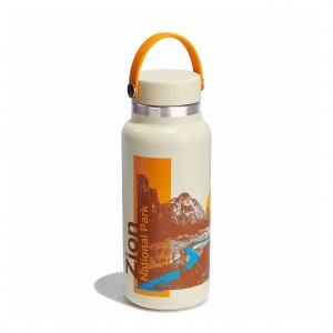 Hydro Flask National Park Foundation 32 oz Wide Mouth Bottles Zion | ISJG79518